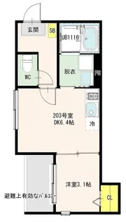 Seasons Terrace五反野【2階】の間取り