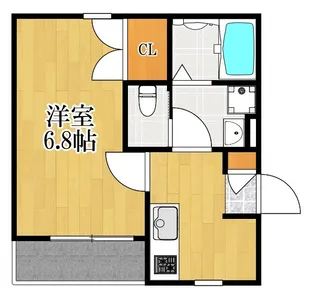 WHITE MAISON SATE【1階】の間取り