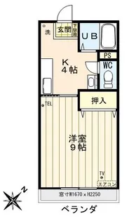 ハイツソリティアIII【1階】の間取り