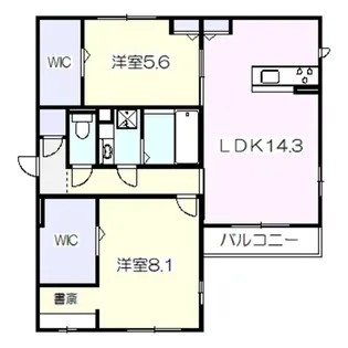 ロイズパレス鳳【2階】の間取り