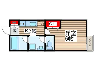 ウィスタリアS【1階】の間取り