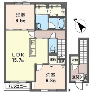 SHM アウローラ【2階】の間取り