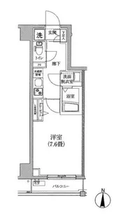 アイルイムーブル深川【5階】の間取り