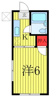 稲葉ハイツ【1階】の間取り