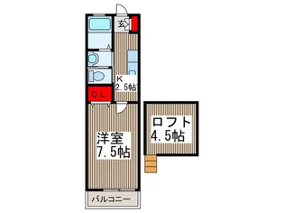 クレセントハイツTOKYUIII【2階】の間取り