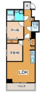 メゾンナカムラ【3階】の間取り