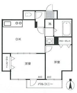 ゾンネンハイム西方【2階】の間取り