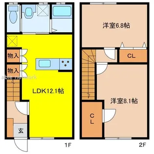 エトワール江南の間取り