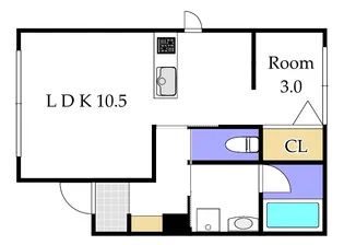 ボタニカル平井【1階】の間取り
