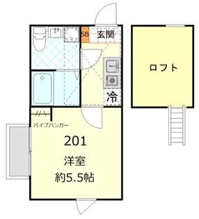 アビターレ杉田【2階】の間取り