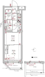 クレイシアIDZ大泉学園【1階】の間取り