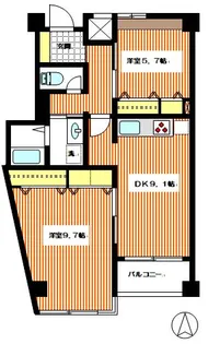 ホリーガーデン【2階】の間取り