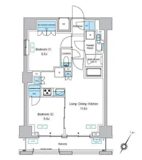 プレディアコート森下テラス【6階】の間取り