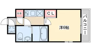 エスリードレジデンス梅田フロント【7階】の間取り