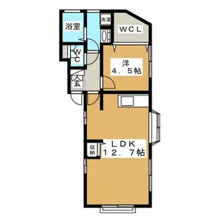 サンセットヒルズ山手【2階】の間取り