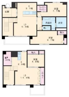 レザンドール東山元町【2階】の間取り