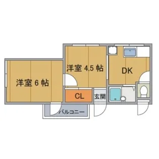 エクセル古門前【5階】の間取り