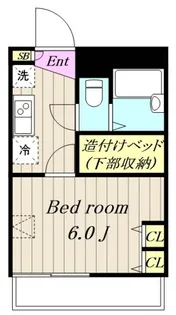 レオパレスキャンサーU【2階】の間取り