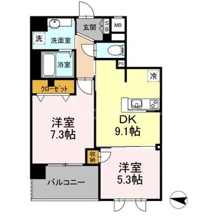 Suave S【2階】の間取り
