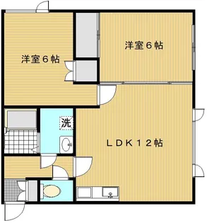 ハウスクリークスリー【2階】の間取り