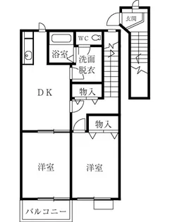 プレシャスタイム志度【2階】の間取り