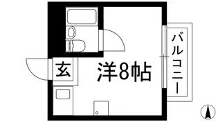 川西ハイツ【2階】の間取り