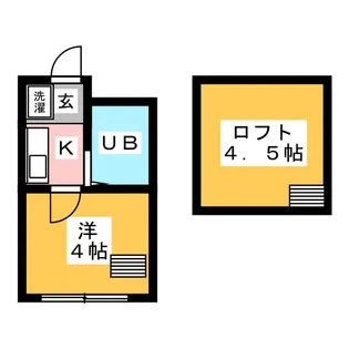 シャンテ錦糸町II【2階】の間取り