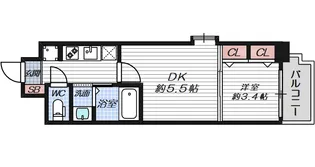ビガーポリス452天神橋一丁目II【9階】の間取り