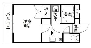 スクエア西月隈【4階】の間取り