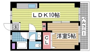 楠マンション【1階】の間取り