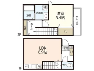 FORTUNA法界院【1階】の間取り