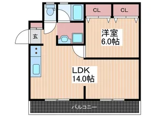 ヨシダビル【2階】の間取り