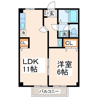 サンシャインコートIII【2階】の間取り