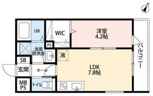 リーブルファイン奈良町II 1号棟【2階】の間取り
