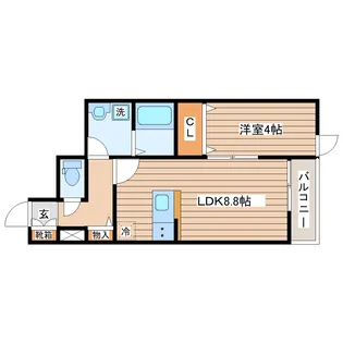 ベルグラン桜II【1階】の間取り