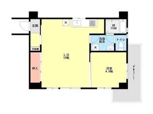 ROOMs本町【2階】の間取り