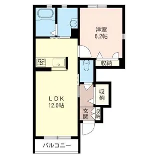 レユシールC【1階】の間取り