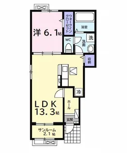 ベル ゼータ【1階】の間取り