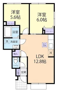 la vita comoda(ラ ヴィータ コモダ)【1階】の間取り