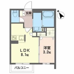グランパルーデ【1階】の間取り