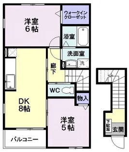 リベネディーレ【2階】の間取り