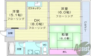 セクターズマンション【2階】の間取り