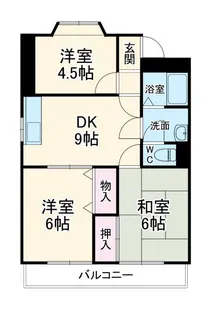 メゾンアサヒII【3階】の間取り