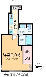 ラフィーネ北小岩【1階】の間取り