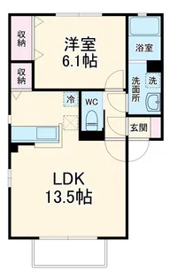 コンフォートルミナス【1階】の間取り