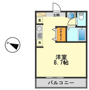 ソレイユ高砂【2階】の間取り