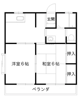 鈴の木ハイツ【2階】の間取り