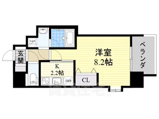FRONT FIELD Tennoji【9階】の間取り