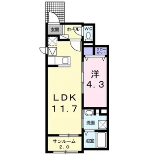 駅東館【1階】の間取り