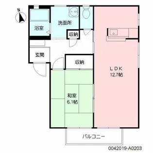 ウィステリア【2階】の間取り